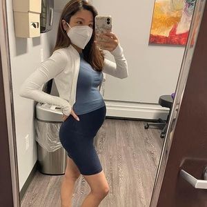 Beyond yoga maternity biker shorts